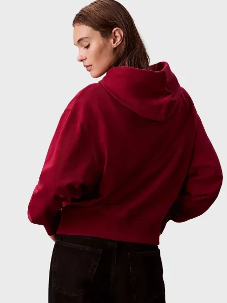 Махрова толстовка Calvin Klein бордова