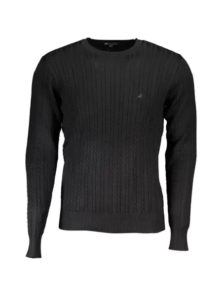 Pulover U.s. Grand cu decolteu rotund negru