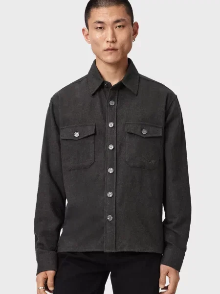 Рубашка Allsaints серая