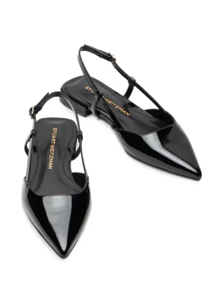 Pantofi cu toc Stuart Weitzman slingback negru