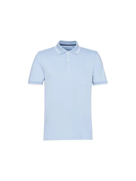 Polo Geox Piquet Stretc niebieska