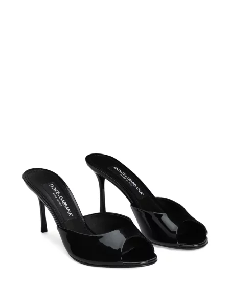 Papuci tip mules Dolce & Gabbana negru