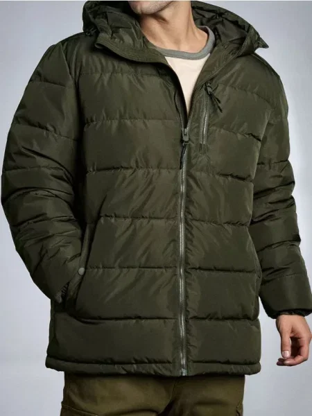 Sinsay Prošívaná bunda olivová