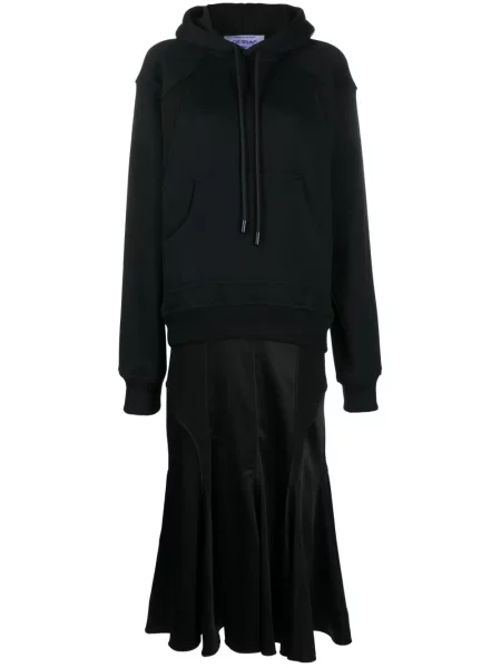 Sukienka midi Off-white z kapturem do kolan garniturowa biała