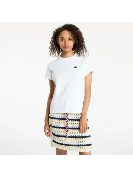 Lacoste T-shirt Slim Fit bijela