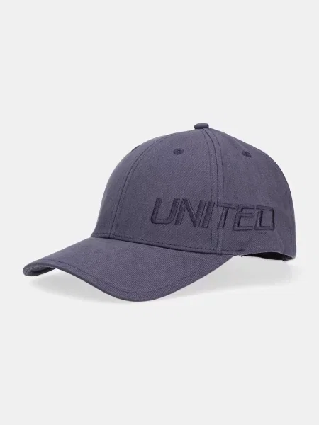 Шапка с козирка United Colors of Benetton с изчистен дизайн тъмносиньо