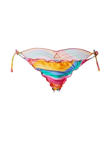 Banana Moon Slip costum de baie albastru aqua / galben curry / verde jad / roz