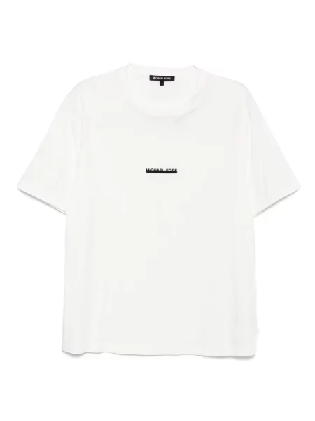 Tricou Michael Kors cu autograf alb
