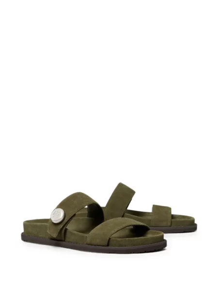 Sandale Tory Burch cu autograf verde