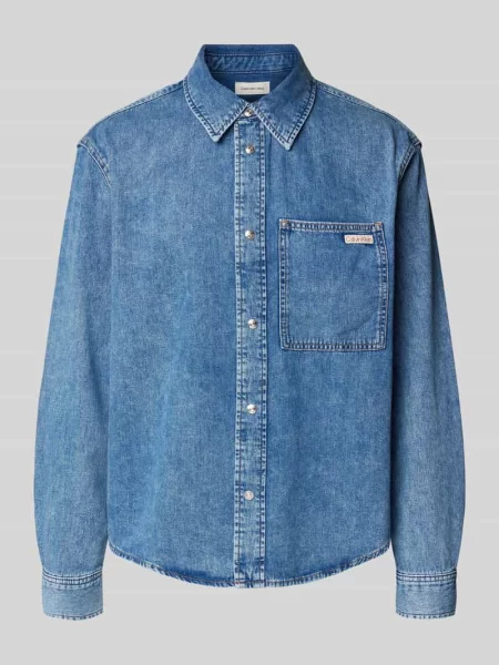 Koszula Calvin Klein Jeans Regular Denim Shirt Denim Light S niebieska