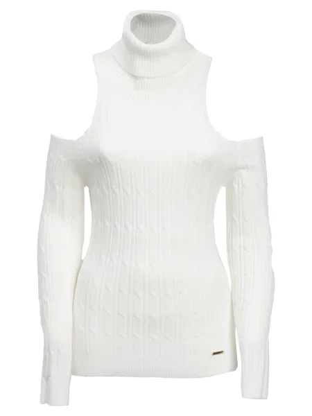 Influencer Pulover alb