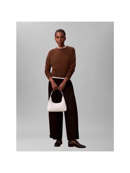 Calvin Klein Kabelka na rameno béžová biela