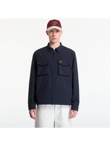 Bunda Fred Perry Ripstop Pocket Overshirt Navy XL námořnictvo