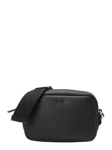 HUGO Torba za čez ramo Bel črna bela