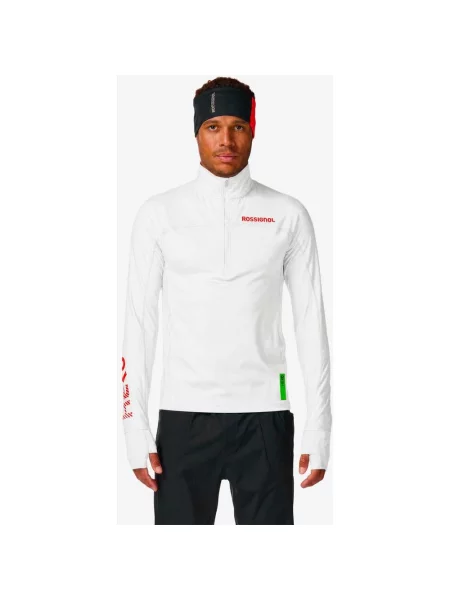 Koszulka z długim rękawem Rossignol Hero Half Zip S biały