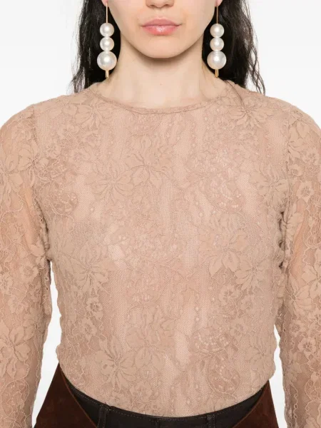 Body Zimmermann cu model floral din dantelă