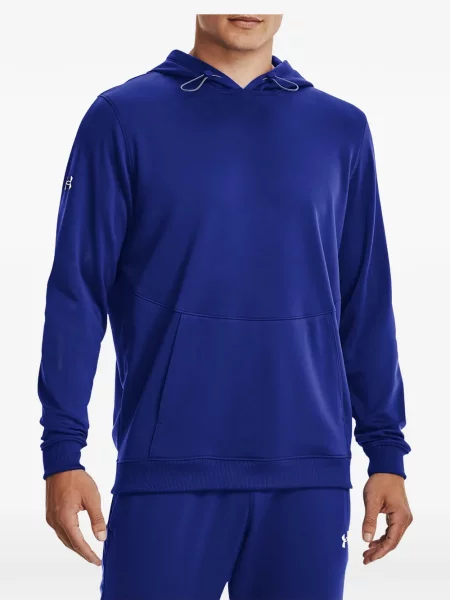 Fleecová mikina s kapucí Under Armour modrá