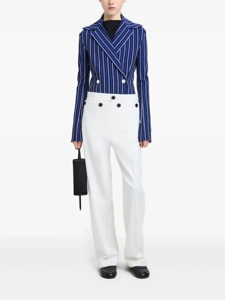 Pantaloni Proenza Schouler alb