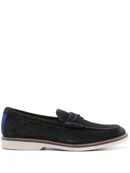 Pantofi loafer Clarks din piele de căprioară albastru