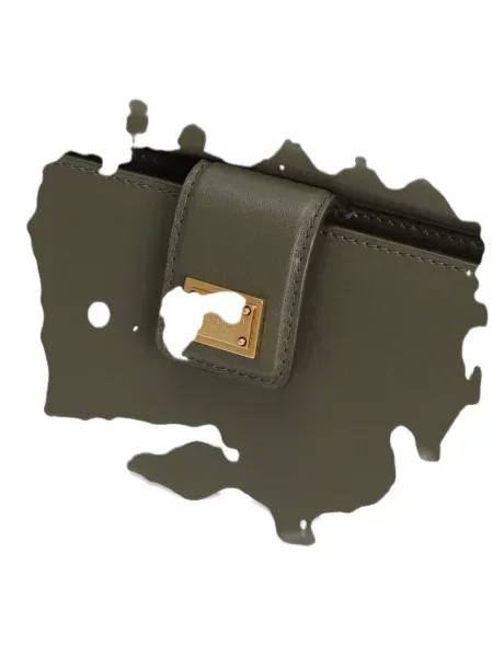 Geanta de piele Dolce & Gabbana din piele verde