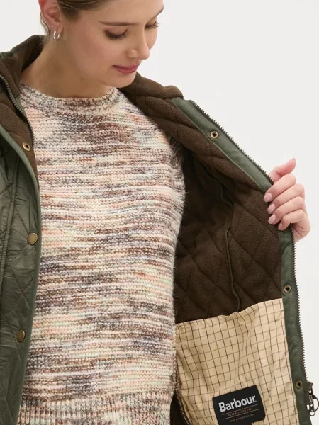 Стеганый жилет Barbour зеленый
