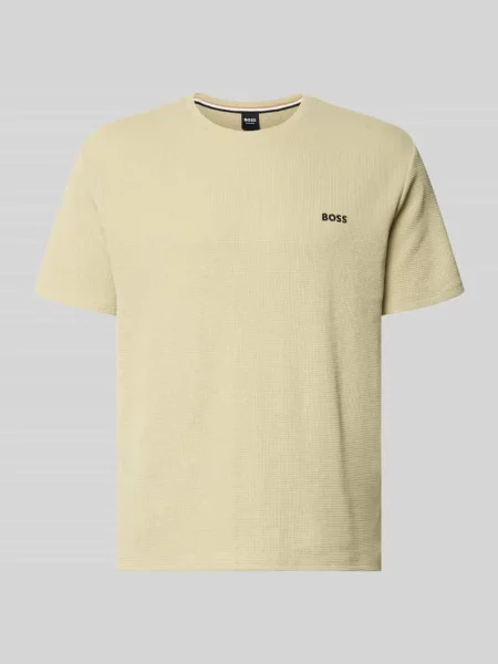 T-shirt o kroju regular fit z mieszanki bawełny Boss