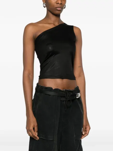Top Rick Owens Drkshdw s jednim ramenom crna