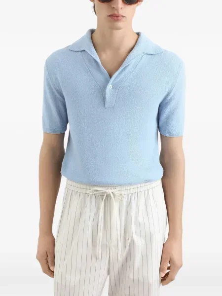 Πλεκτό με κολάρο polo Dolce & Gabbana μπλε