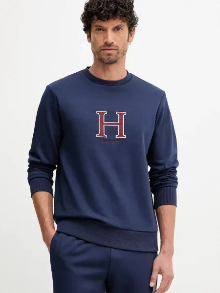 Dukserica Hackett London tamno s aplikacijom plava