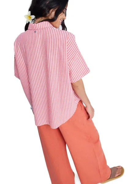 ROXY Blúz Beachy Nostalgia piros / fehér rózsaszín