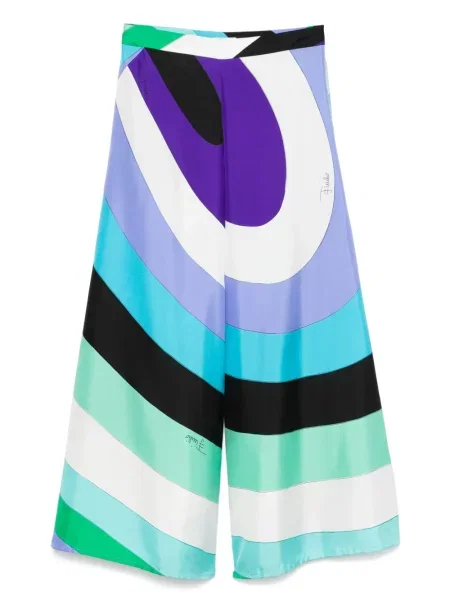 Pantaloni Pucci cu imagine albastru