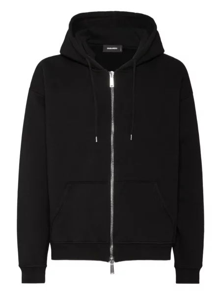 Hanorac cu glugă Dsquared2 cu imagine negru