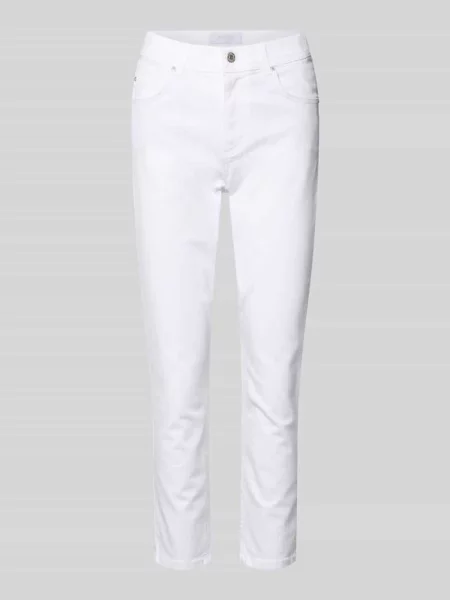 Spodnie o skrójonym kroju model Ornella' Angels białe