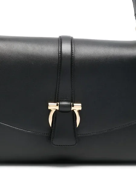 Чанта Ferragamo с катарама черно