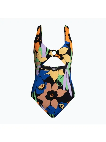 Olcsóbban. Női egyrészes fürdőruha ROXY Color Jam anthracite flower jammin. Méret: XS