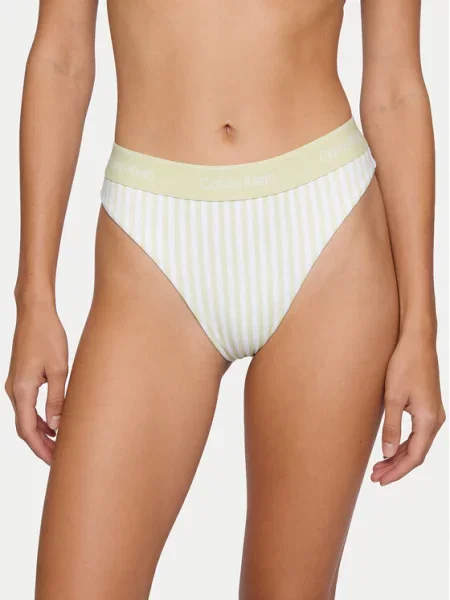 Calvin Klein Swimwear Dół od bikini zielony
