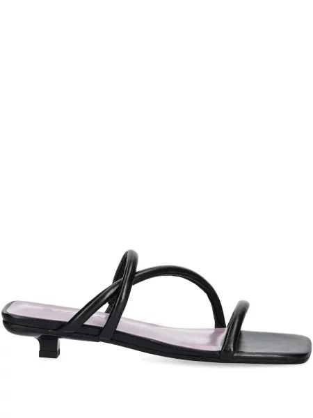 Papuci By Far din piele negru