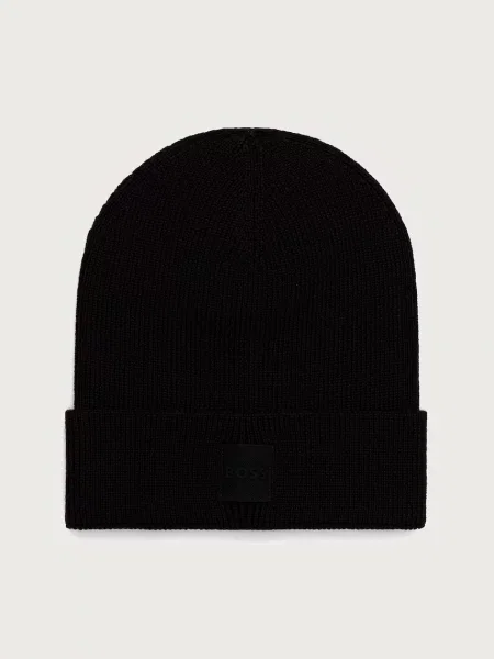BOSS Orange căciulă pentru bărbați cu lână Foxxy_Hat negru