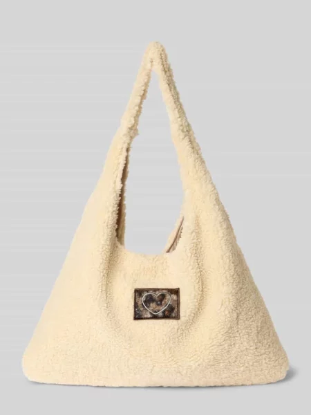 Torba shopper z naszywką z motywem model Zabaione biała