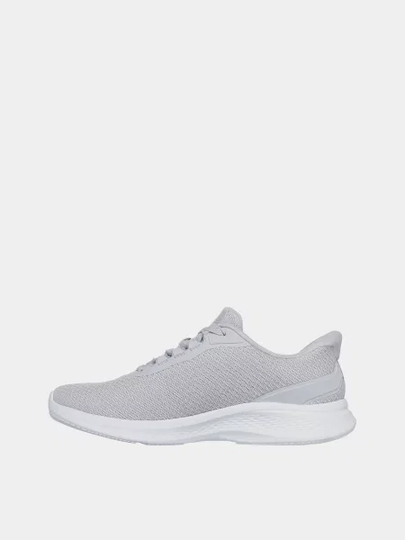Кожаные повседневные кроссовки Skechers серые
