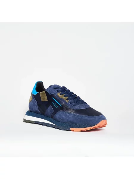 Sneakersy Ghoud w kamuflażu niebieskie