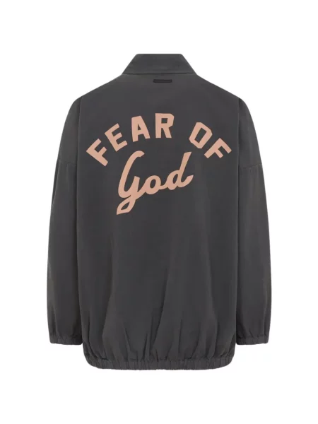 Яке Fear Of God с принт сиво