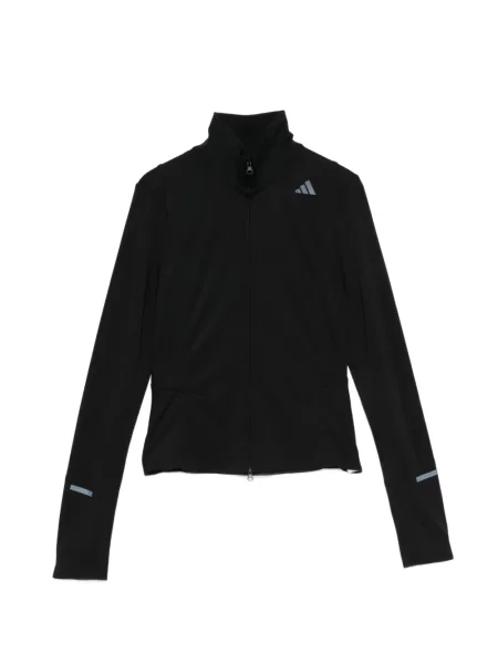 Futó dzseki Adidas nyomtatás fekete
