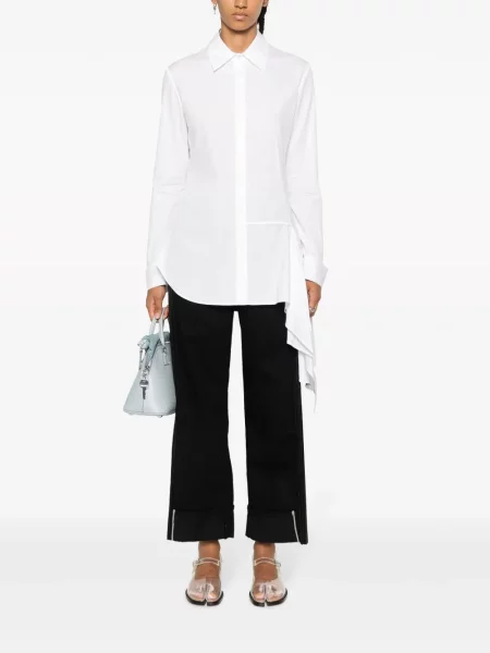 Asimetriška marškiniai Yohji Yamamoto balta