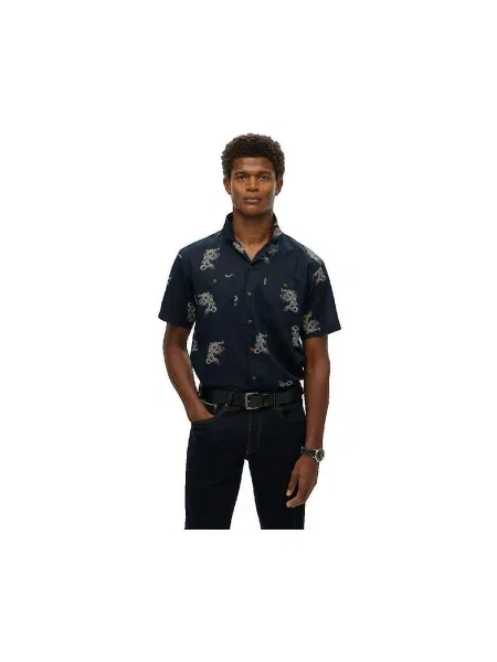 Košeľa Superdry modrá