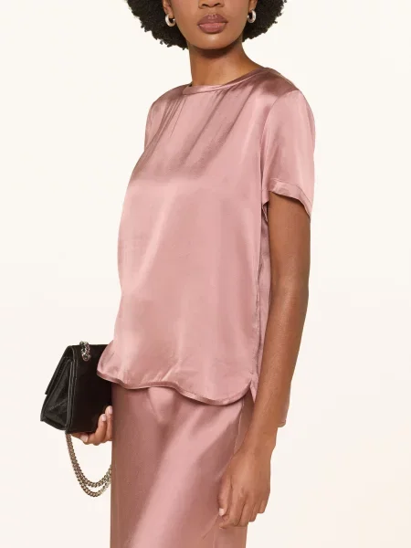 Ottod'ame Bluzka Luisa Z Satyny rosa