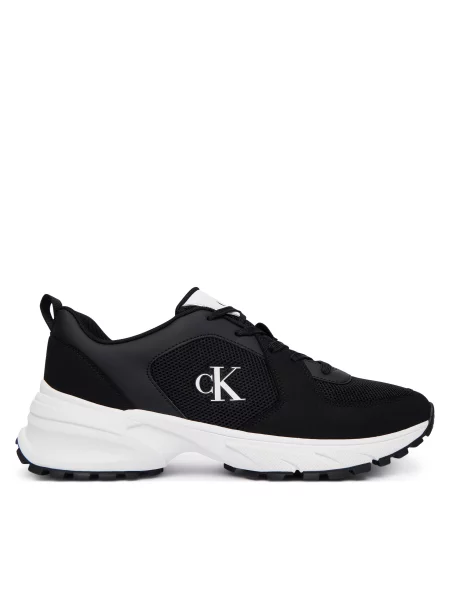 Sneakersy Calvin Klein Hike Runner Lace Up Su Mesh černá