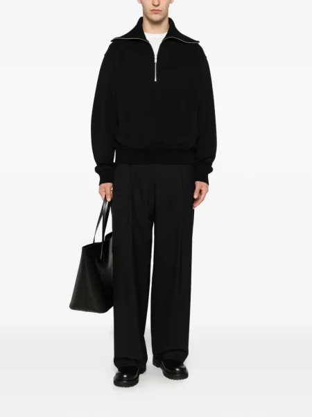 Gulerat pulover Jil Sander negru