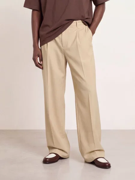 Wrstbhvr Chino Kalhoty Sori Regular Fit béžová