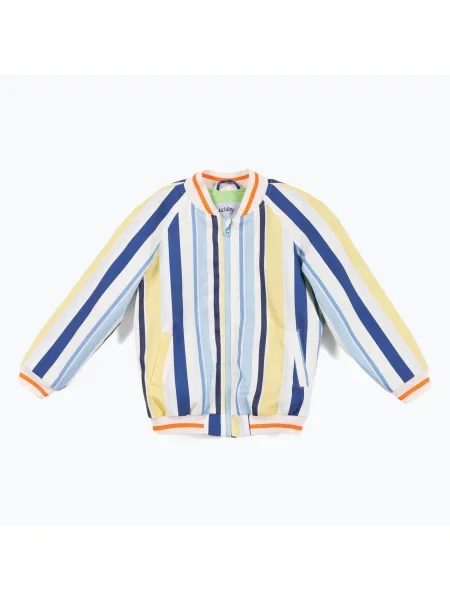 Gyerek dzseki KID STORY Bio Uszonyishing Bomberka colorful stripes Bio Finishing Bomberka JACBOMCS
